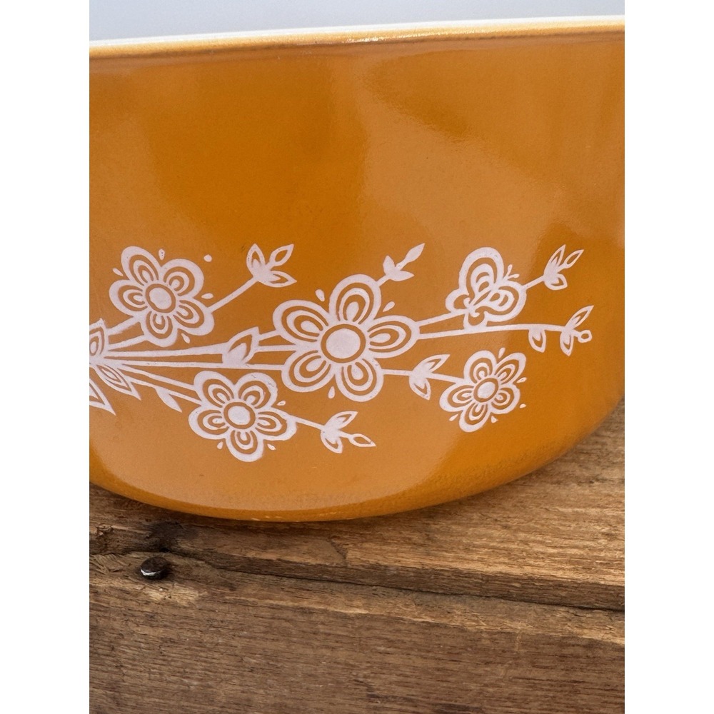 Pyrex 474 B Butterfly Gold 1.5‎ qt Oval Cinderella VTG Casserole Dish NO LID - Picture 5 of 7
